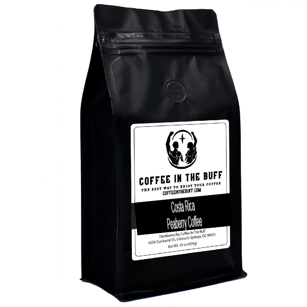 Costa Rica Peaberry Coffee - 1 Pound - CoffeeInTheBuff